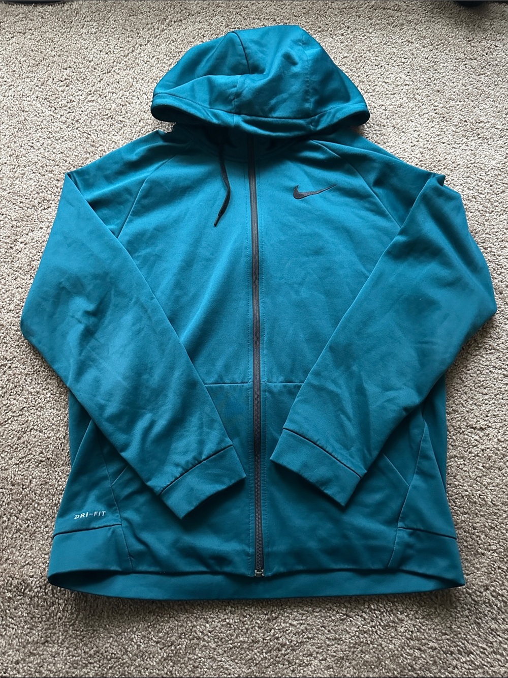 Nike Teal Full-Zip Performance Hoodie